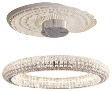 Bacci Crystal Modern Chandelier, 39"By Morsale.com