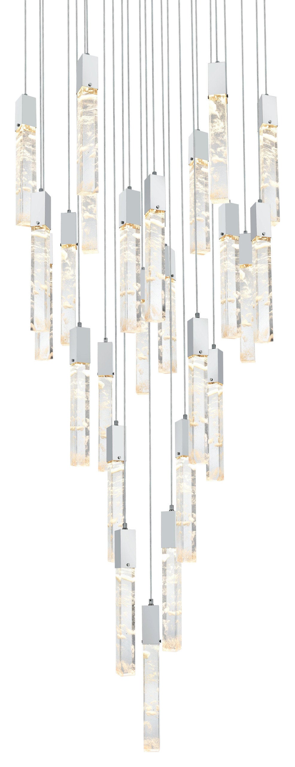 Home Living 42" Chandelier, ChromeBy Home Living