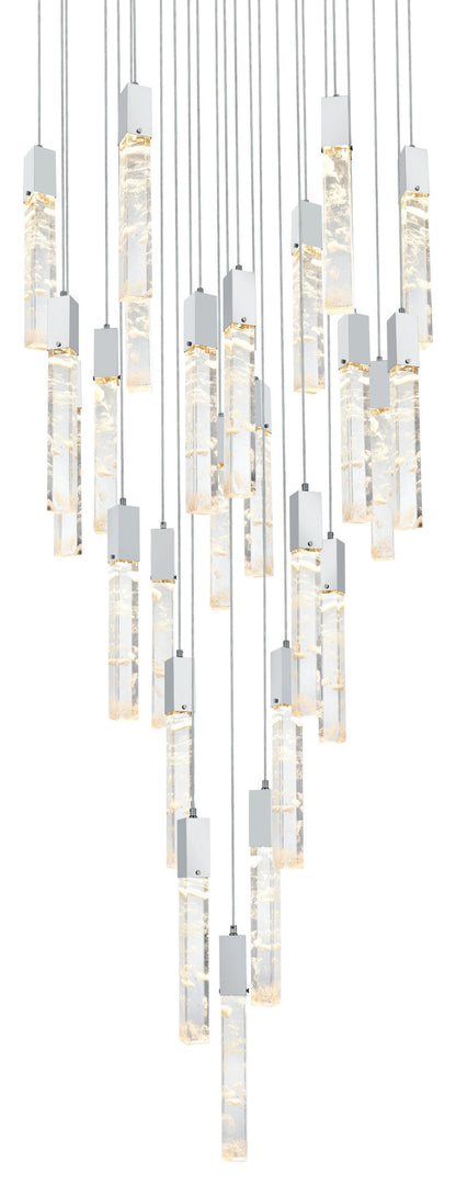 Home Living 42" Chandelier, ChromeBy Home Living