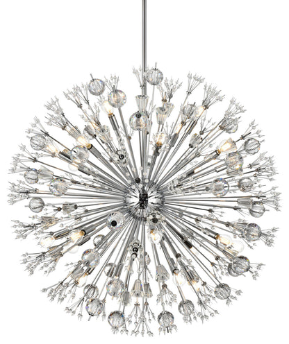 Elegant Lighting 2500D38 Vera 24 Light 38"W Crystal Sputnik - ChromeBy Elegant Furniture & Lighting