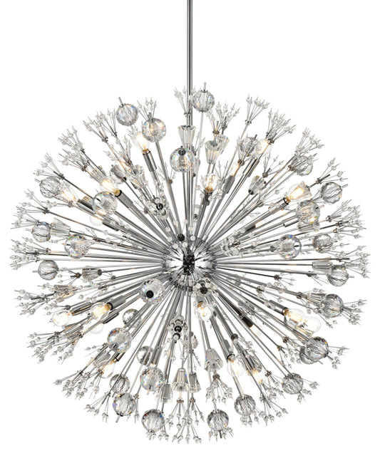 Elegant Lighting 2500D38 Vera 24 Light 38"W Crystal Sputnik - ChromeBy Elegant Furniture & Lighting