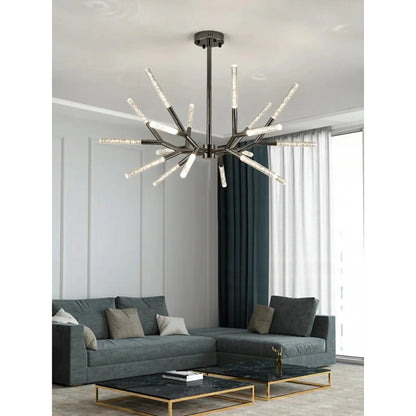Aliano | Creative Tree Branches Design Bubble Crystal Chandelier, Black, 15 Heads, Cool LightBy Miron Demid LLC