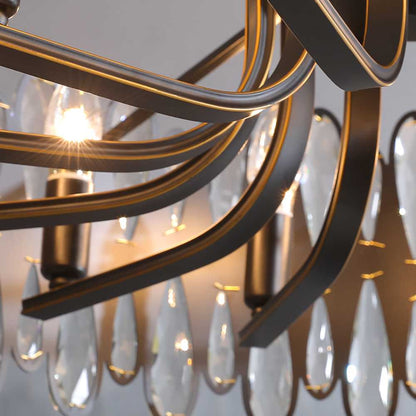 Napoli Crystal Drum Chandelier, Diameter 40"By MORSALE