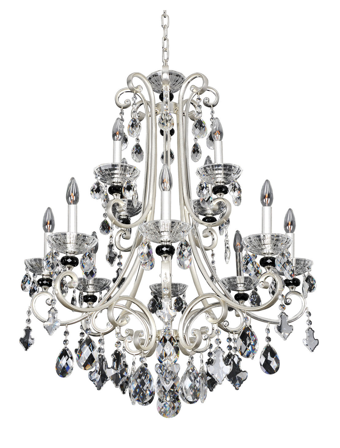 Bedetti 32"x32" 12-Light Modern Chandelier by AllegriBy Allegri Crystal by Kalco Lighting