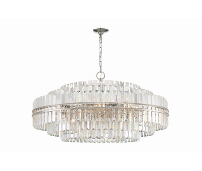 Hayes 32-Light Polished Nickel ChandelierBy Crystorama Lighting