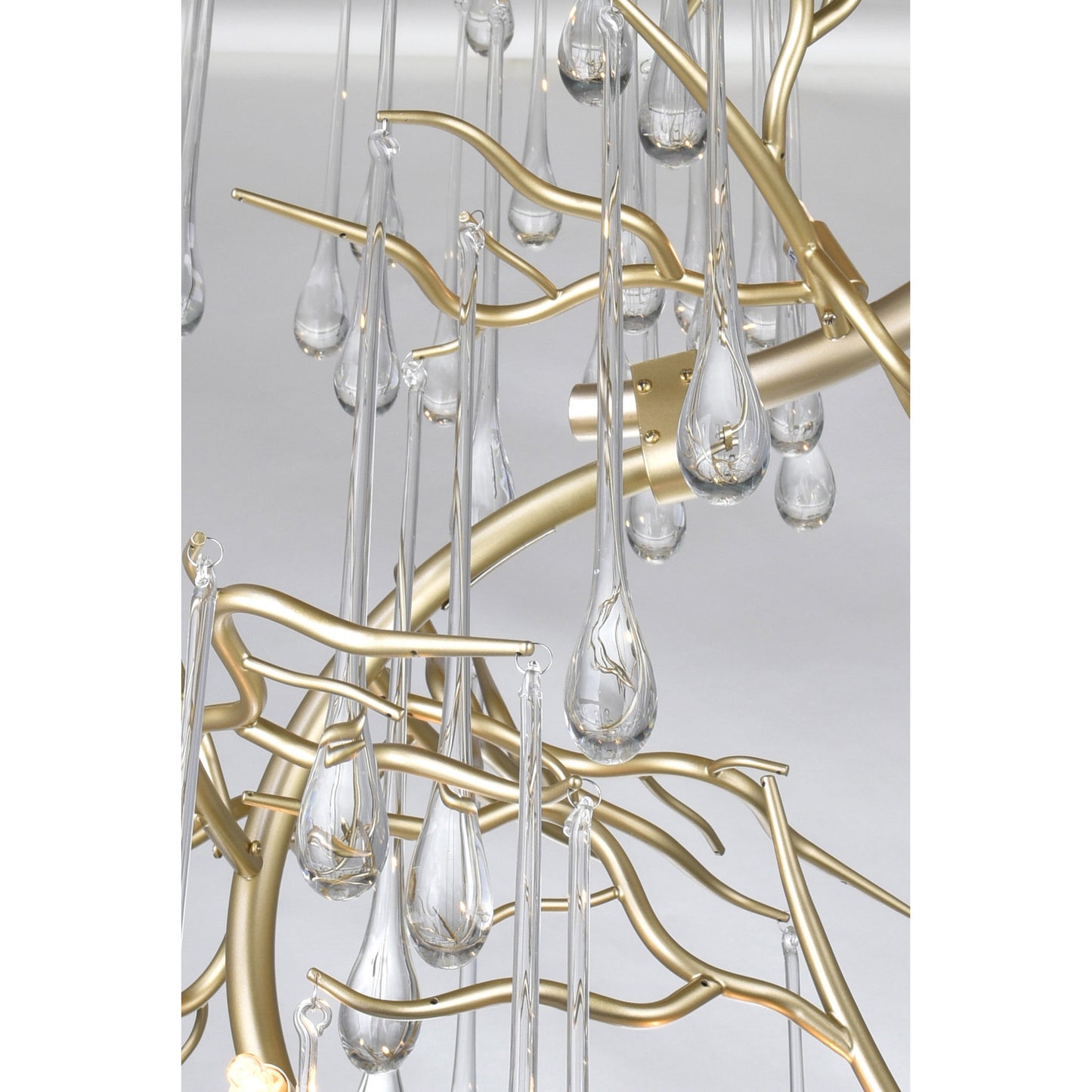 Anita 12 Light Chandelier With Gold Leaf FinishBy CWI Lighting