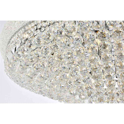 Elegant Lighting Primo 30-Light Metal & Crystal Flush Mount in ChromeBy Elegant Furniture & Lighting