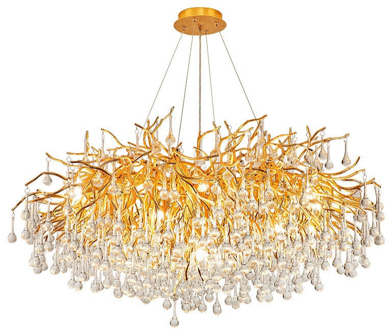 40" Albero Living Room Crystal ChandelierBy MORSALE