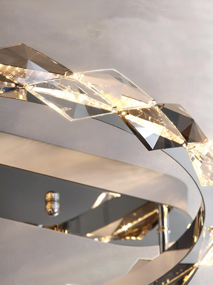 Acquedolci | Luxury Crystal Circular Ceiling Chandelier, 58wBy Miron Demid LLC