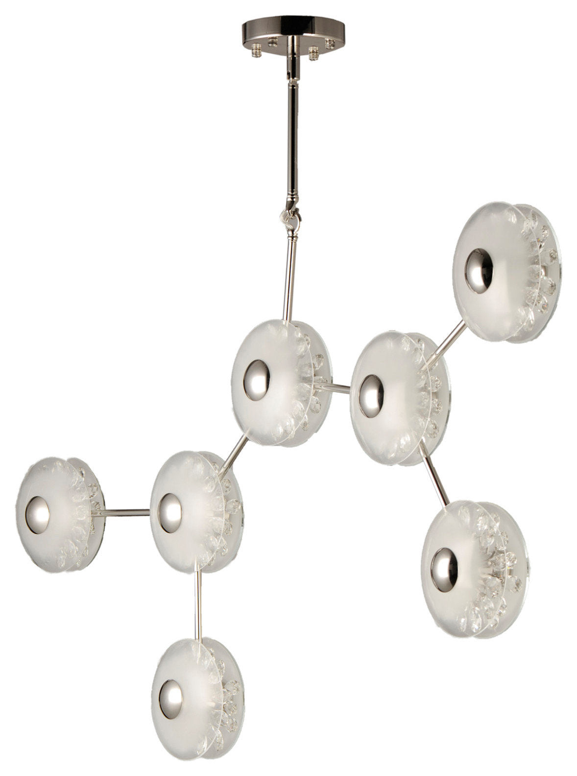 Studio M SM23877 Peony 7 Light 50"W LED Abstract Multi Light - Polished NickelBy Studio M by Magnet Works