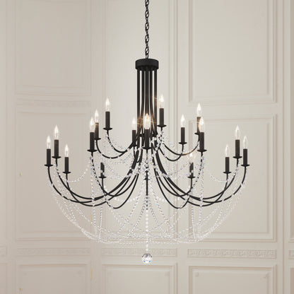 Schonbek Rj1018N-51H 18 Light Crystal Chandelier, BlackBy Schonbek