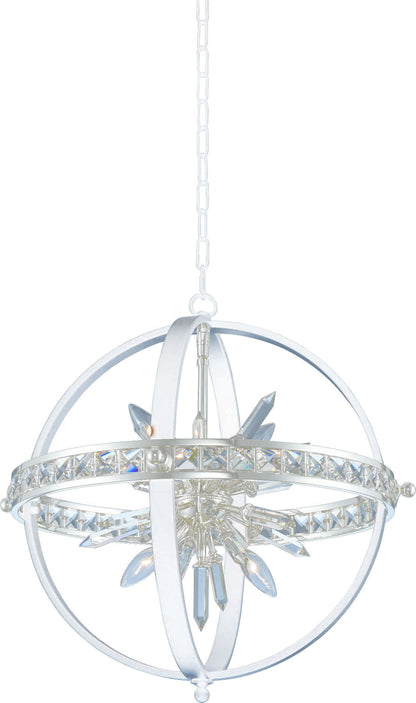 Angelo Pendant, Polished Silver, 26"By KALCO LIGHTING