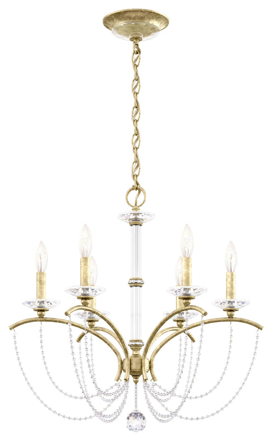 Schonbek Bc7106N-44H 6 Light Crystal Chandelier, Heirloom SilverBy Schonbek