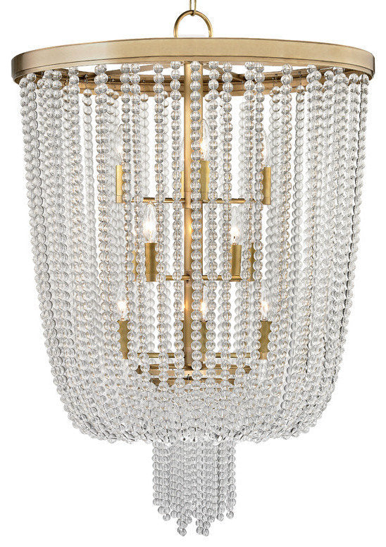 Royalton 12-Light Pendant, Aged BrassBy Hudson Valley Lighting