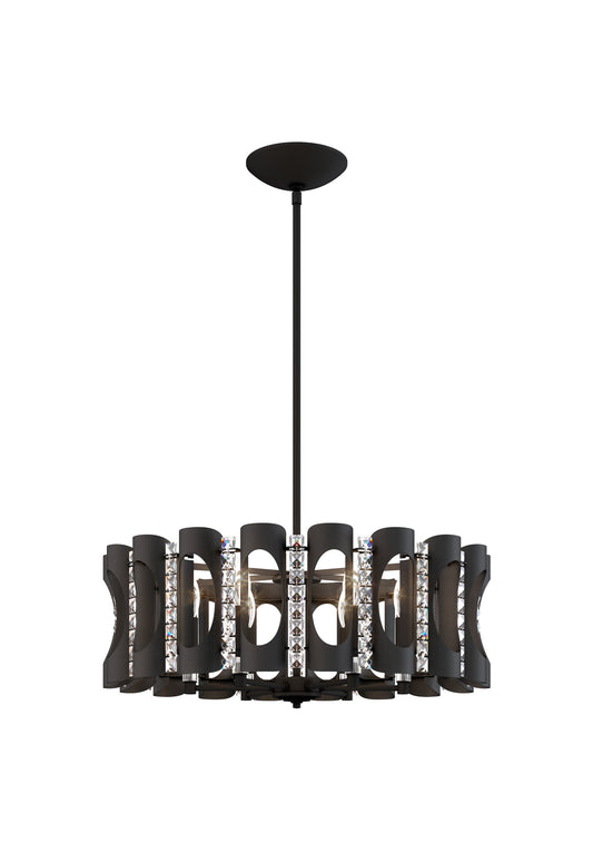 Schonbek Mr1006N-Bk1H 6 Light Crystal Pendant, BlackBy Schonbek