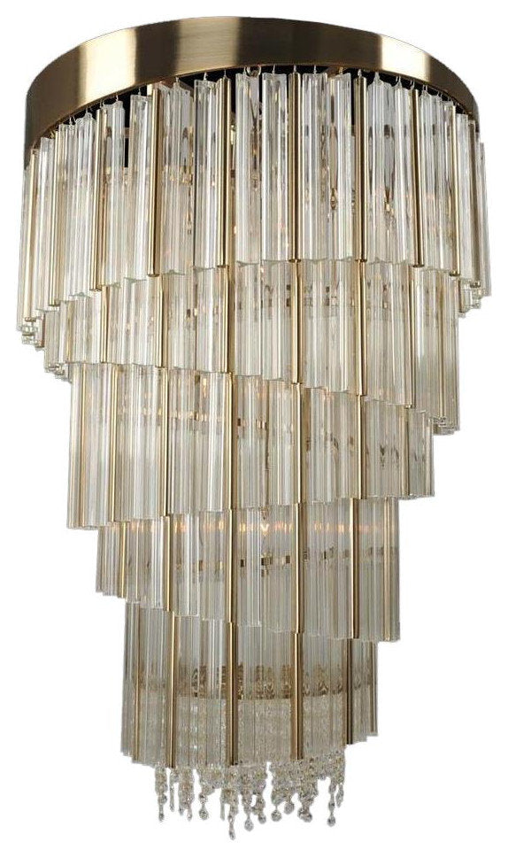 Elegant Espirali Foyer Light FixtureBy KALCO LIGHTING