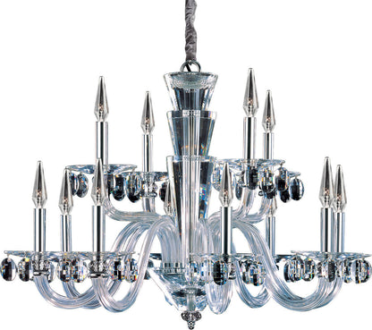 Fanshawe Chandelier, Chrome, 9By KALCO LIGHTING
