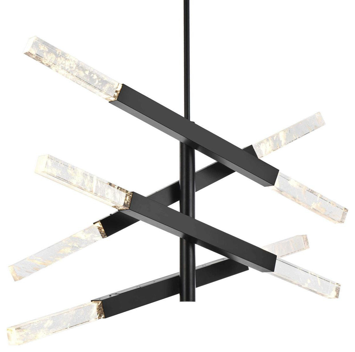 Ari 8 Light Pendant, BlackBy Elegant Furniture & Lighting