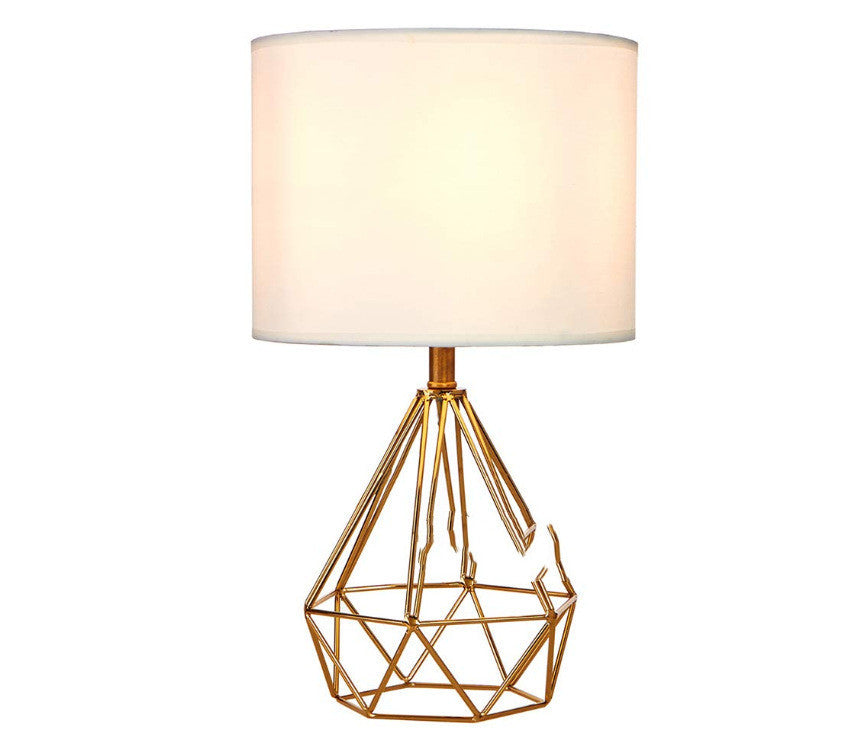 Iron Art Diamond Table Lamp �C Simple Modern Light for Living Room