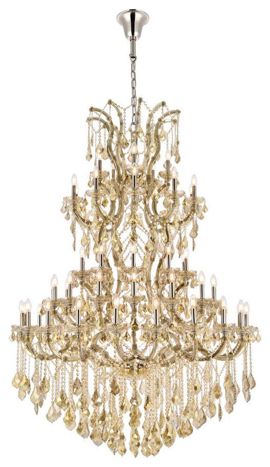 Elegant Lighting 2800G54-GT/RC Maria Theresa 61 Light 54"W - GoldBy Elegant Furniture & Lighting