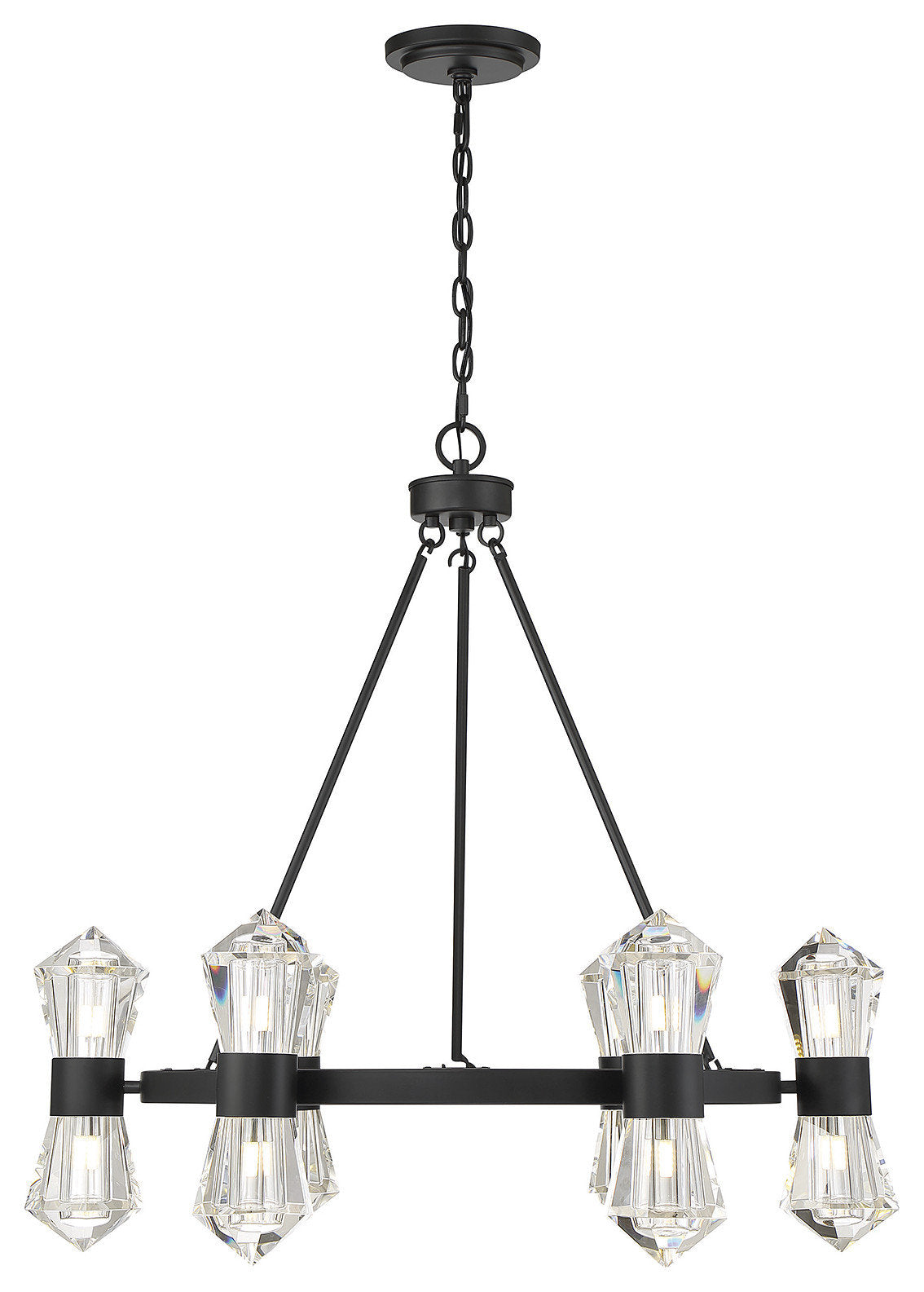 Dryden 12-Light Chandelier in Matte BlackBy Savoy House