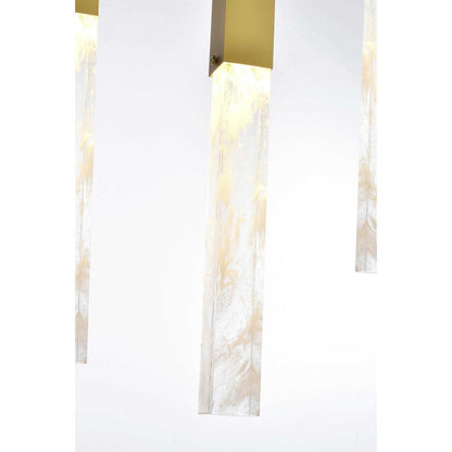 Aurora 13 Light Pendant, Satin GoldBy Elegant Furniture & Lighting
