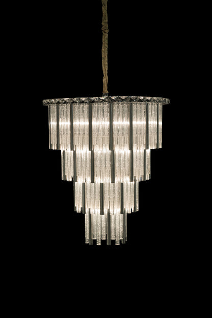 Chimes 15-Light Crystal Chandelier - SilverBy Michael Amini