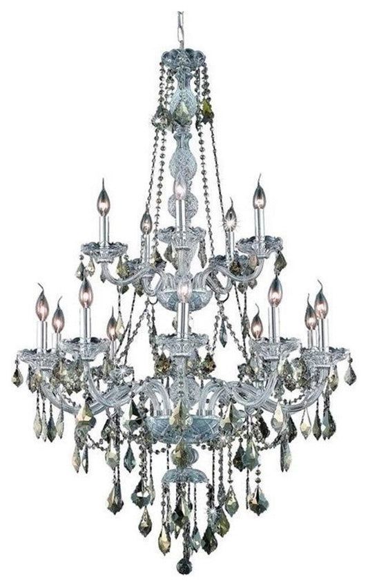 Elegant Lighting Verona 33" 15 Light Royal Crystal ChandelierBy Elegant Furniture & Lighting