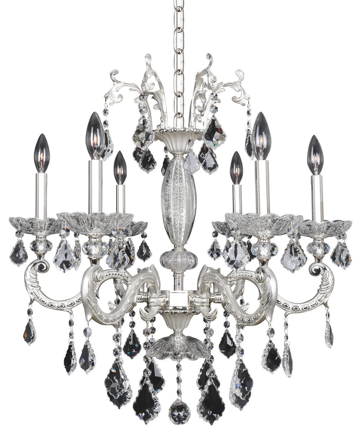 Casella 6 Light Chandelier, Firenze ClearBy Allegri Crystal by Kalco Lighting