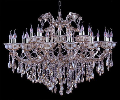 Artistry Lighting Tiffany Collection Crystal Chandelier in Golden Teak, 46x26By Artistry Lighting