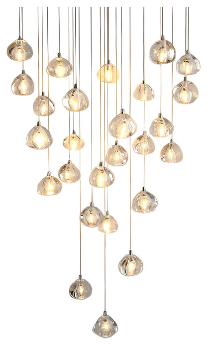 Cernobbio | Staircase Hanging Crystal Lamp, 36 Lights, Warm LightBy Miron Demid LLC