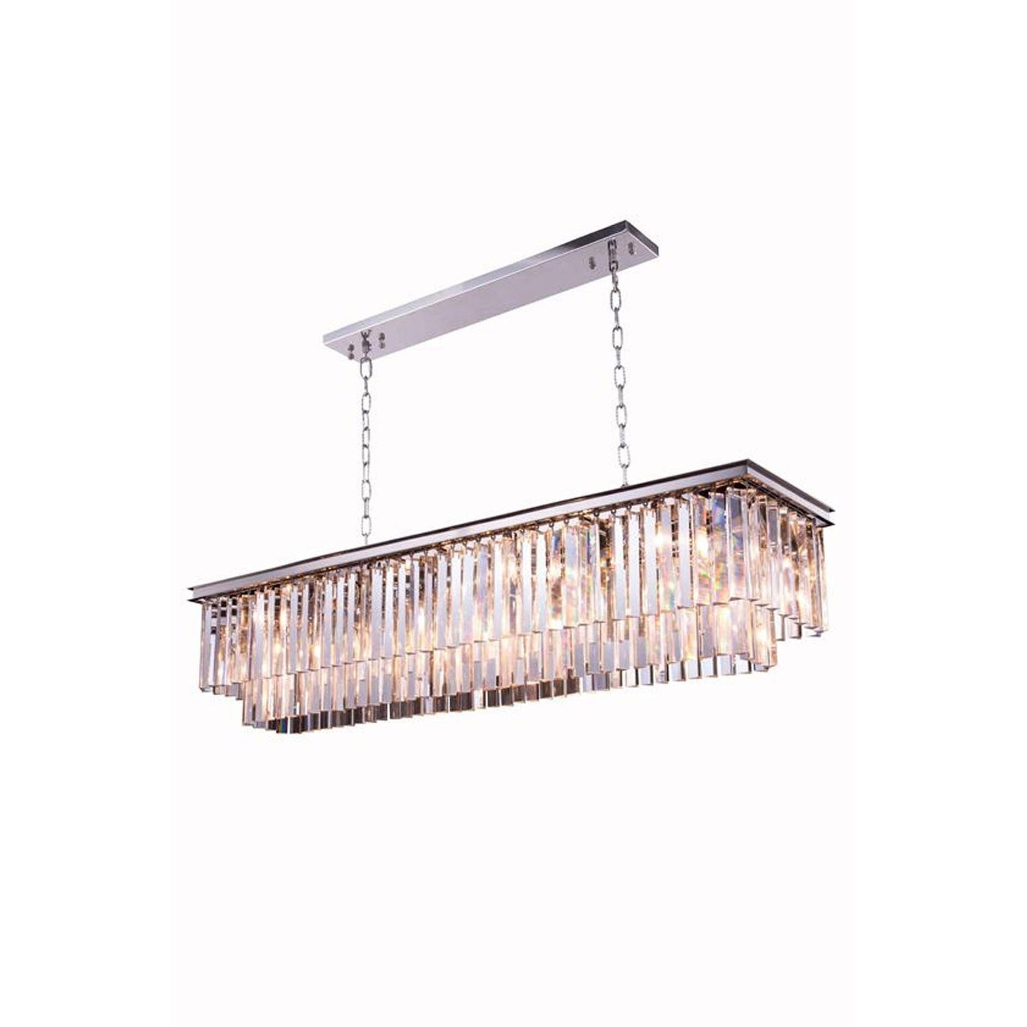 Sydney Mocha Brown Fourteen-Inch Pendant with Royal Cut Clear Crystals