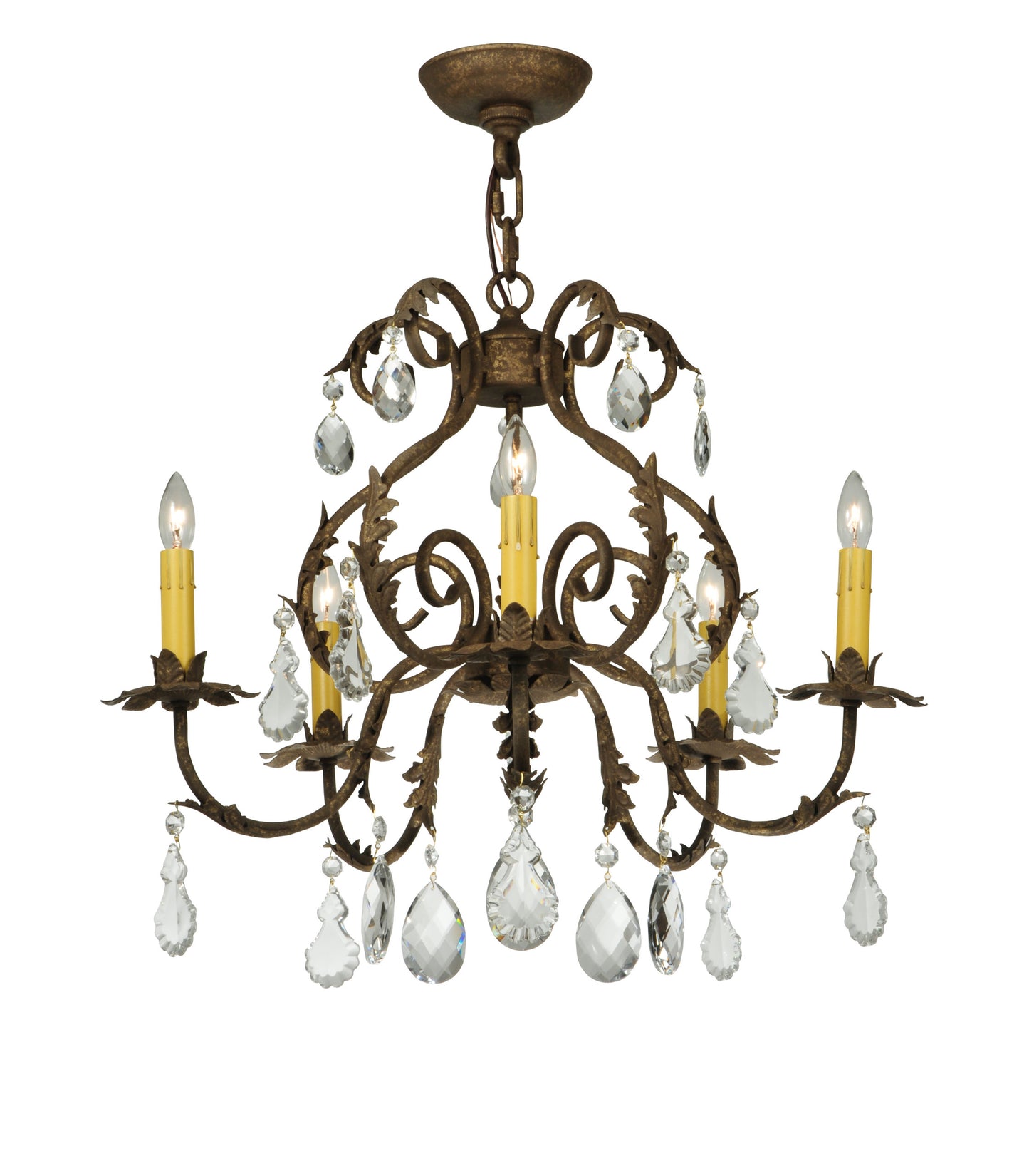24W Chantilly 5 LT ChandelierBy Meyda Lighting