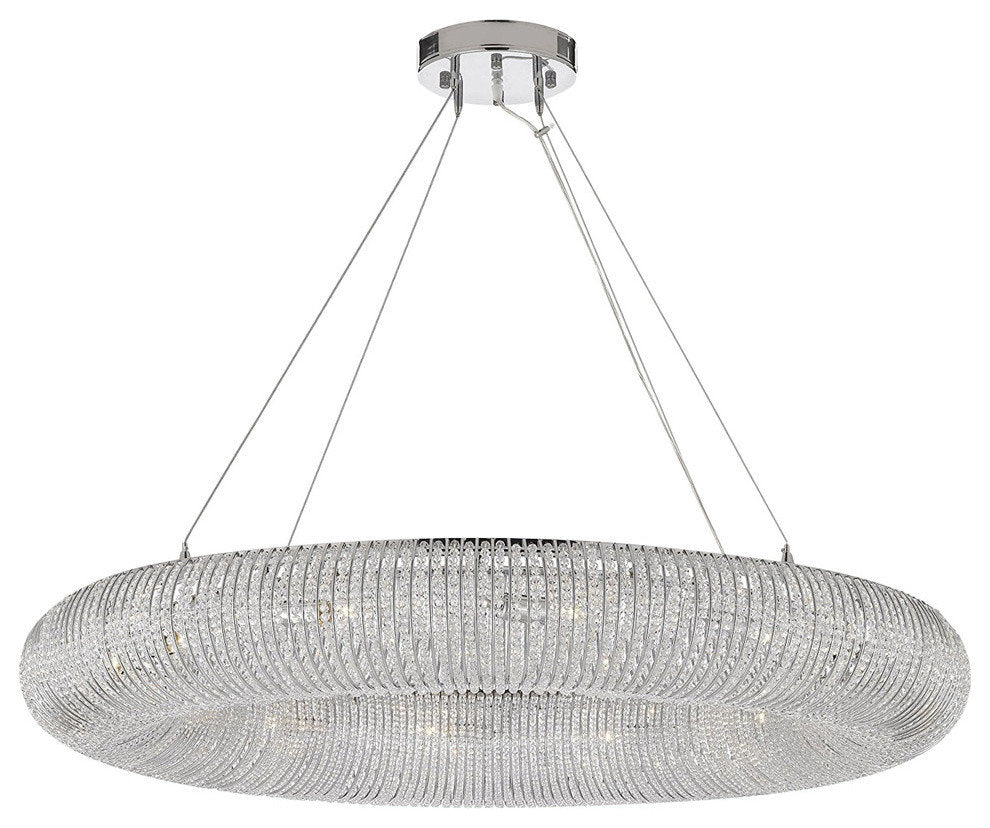 Crystal Ring Chandelier Modern Contemporary Lighting Floating Orb ChandelierBy HarrisonLane510