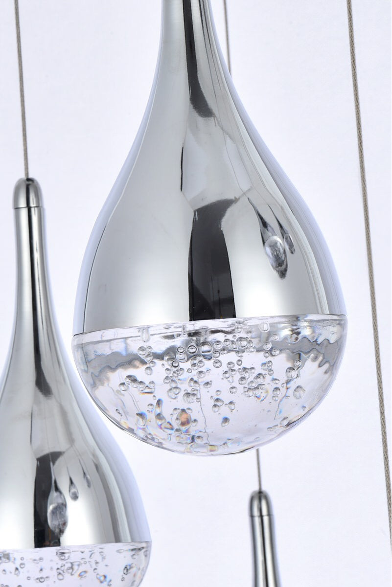 Elegant Lighting Amherst 42" Led Chandelier in ChromeBy Elegant Furniture & Lighting