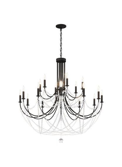 Schonbek Rj1018N-51H 18 Light Crystal Chandelier, BlackBy Schonbek