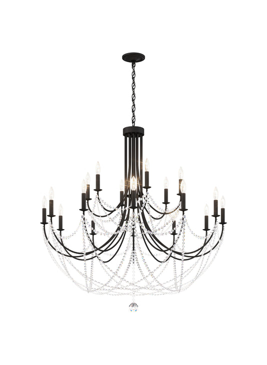 Schonbek Rj1018N-51H 18 Light Crystal Chandelier, BlackBy Schonbek