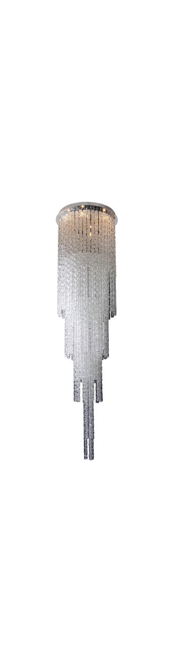 Botticelli 25.5x98in 6 Lt Contemporary Flush by AllegriBy Allegri Crystal by Kalco Lighting