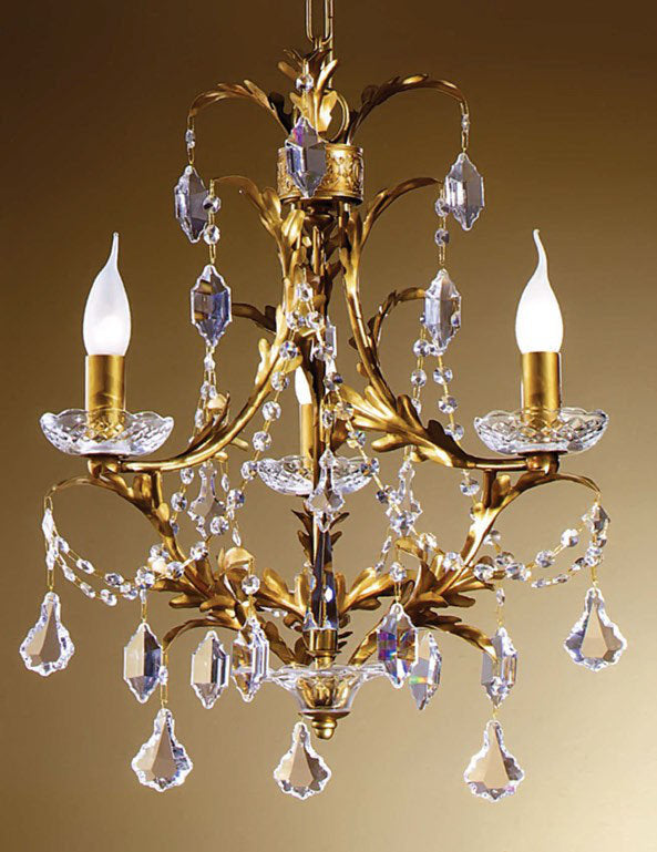 3 - Light Candle Style Empire Chandelier