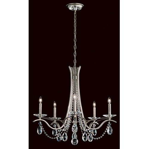 Five-Light Chandelier with Clear Spectra Crystal