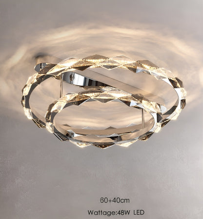 Acquedolci | Luxury Crystal Circular Ceiling Chandelier, 48w SmallBy Miron Demid LLC