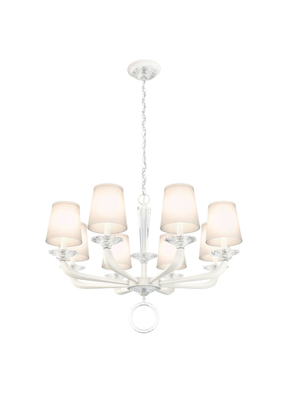 Schonbek Ma1008N-06O 8 Light Crystal Chandelier, WhiteBy Schonbek