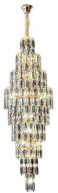Saint-Cezaire-sur-Siagne | Stunning Large Crystal Chandelier, Dia19.7"By Miron Demid LLC