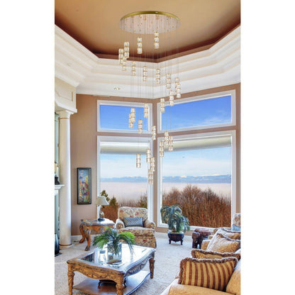Polaris 25 Light Chandelier, GoldBy Elegant Furniture & Lighting