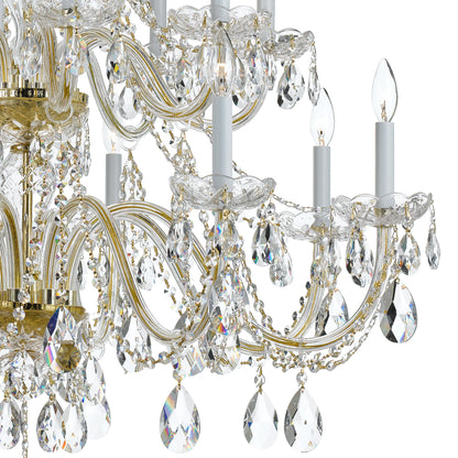 Crystorama Lighting Group 1139-CL-SAQ Traditional Crystal 16 - Polished ChromeBy Crystorama Lighting