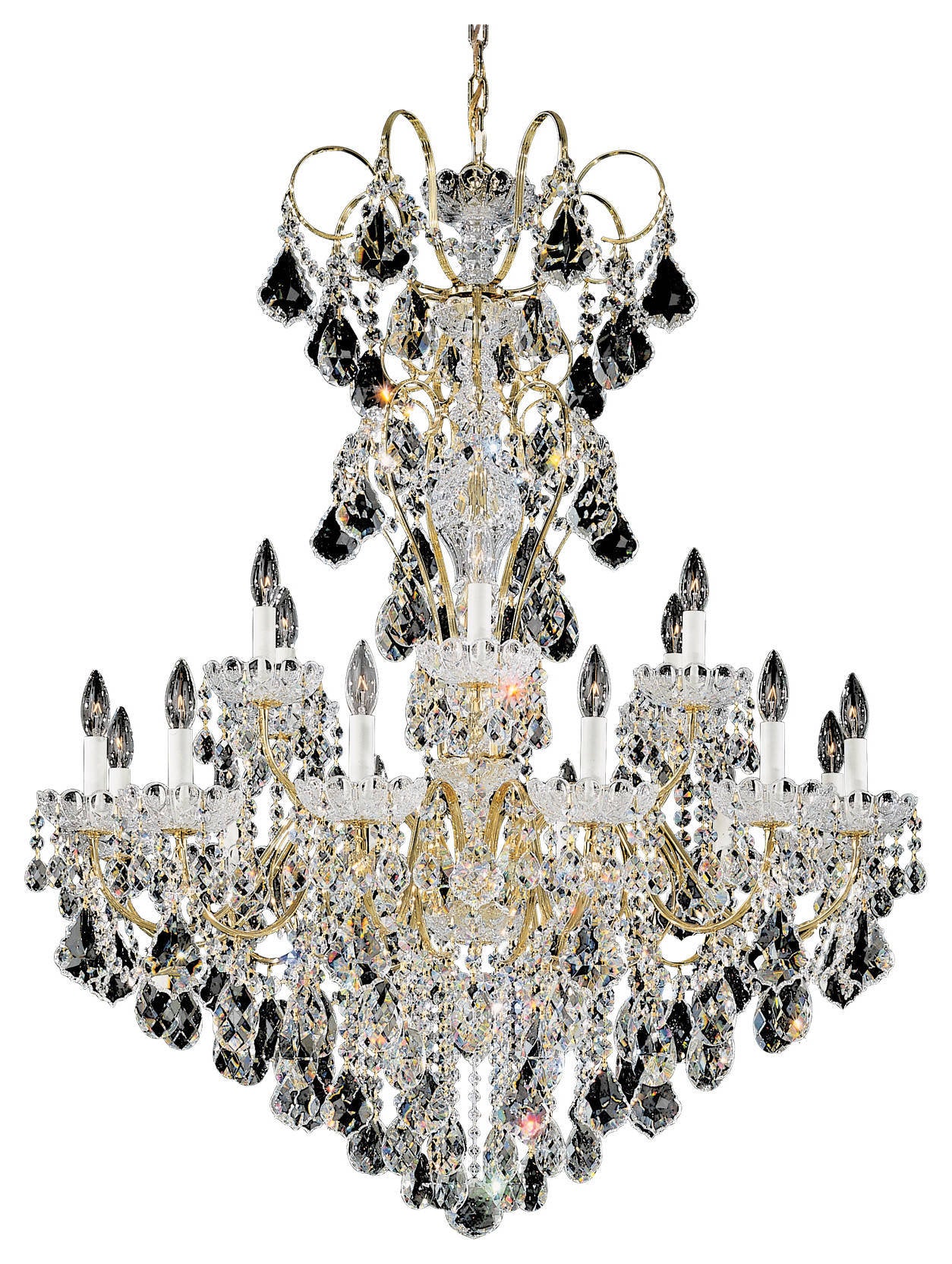New Orleans 18-Light Chandelier in Rich Auerelia GoldBy Schonbek