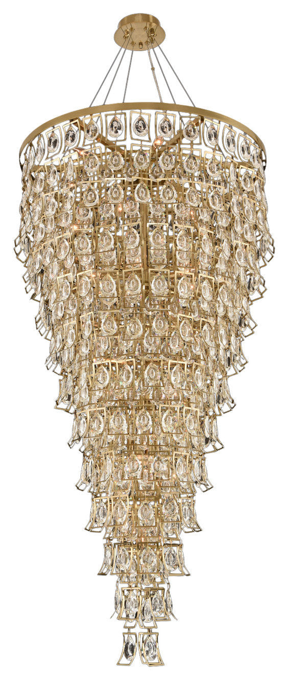 Carmella 36" FoyerBy Allegri Crystal by Kalco Lighting