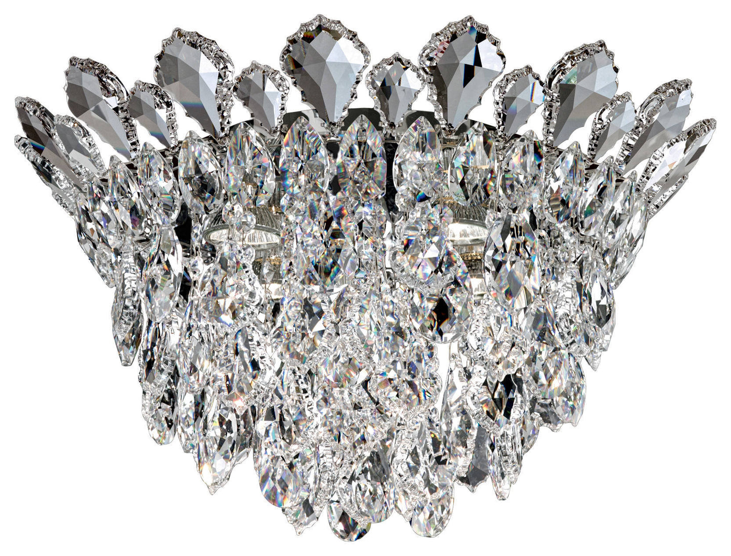 Trilliane Strands 4-Light in Stainless Steel, Clear Heritage CrystalBy Schonbek