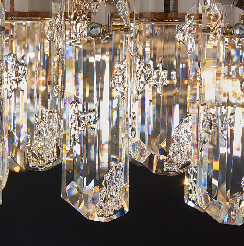 Agnadello | Creative Сrystal Ring Ceiling LED Chandelier for Bedroom, Medium - Dia31.5" / Dia80cm, Warm Light, Non-DimmableBy Miron Demid LLC