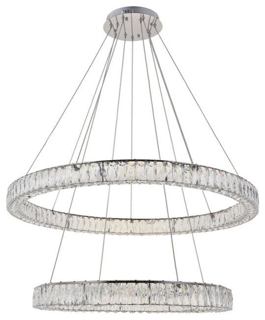 Contemporary Chrome-Light ChandelierBy Home Living